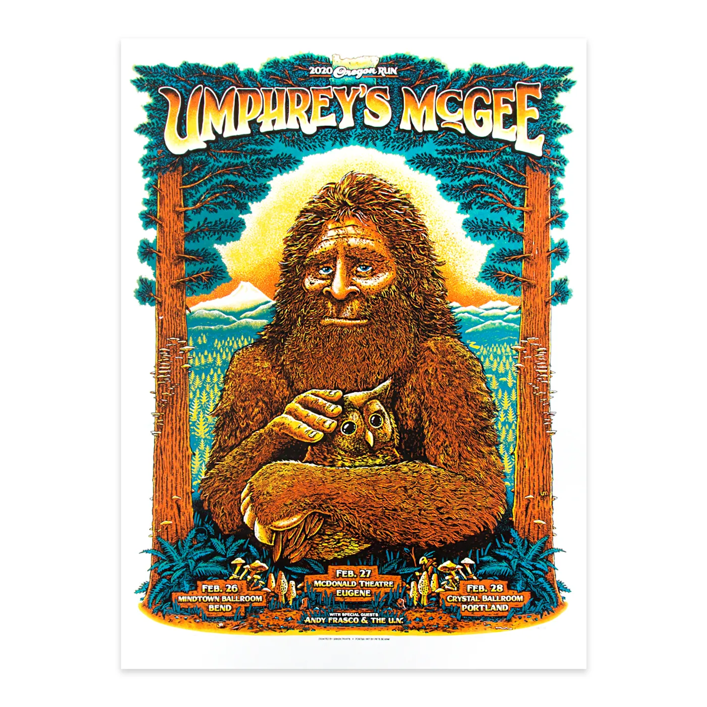 Umphrey's McGee Pete Schaw Oregon Poster