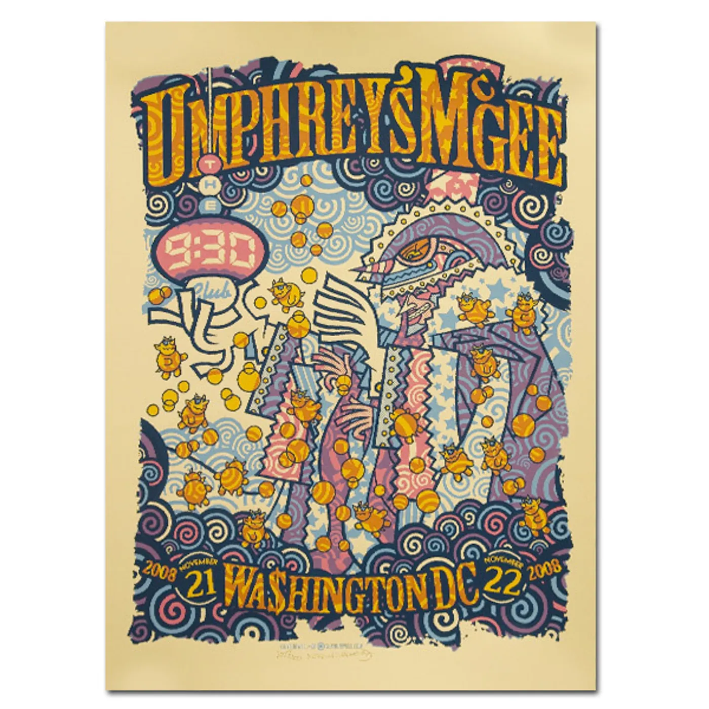 Umphrey's McGee 2008 9:30 Club Poster