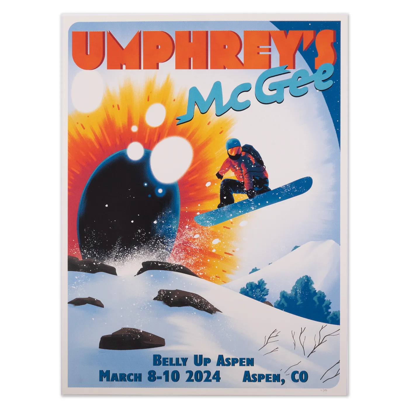 Umphrey's McGee Aspen, CO 2024 Poster by Arno Kiss