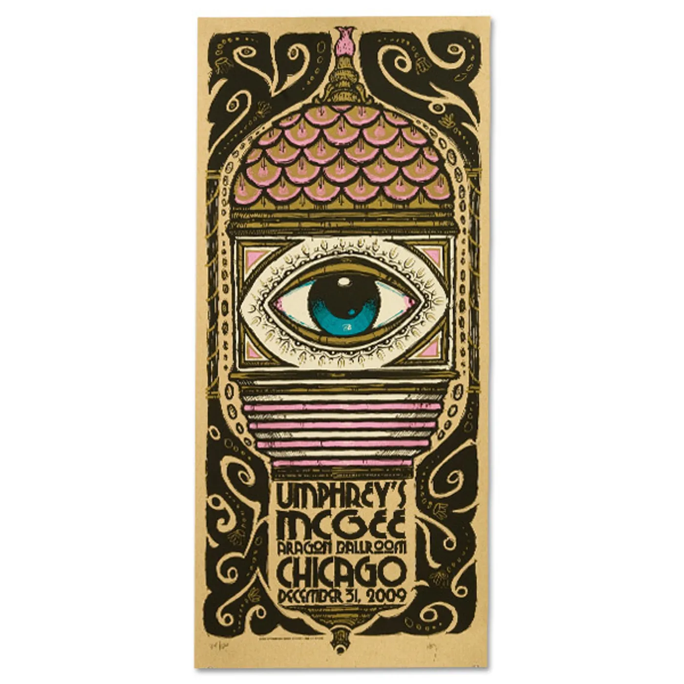 Umphrey's McGee - 12/31/2009 Aragon Ballroom Commemorative Poster