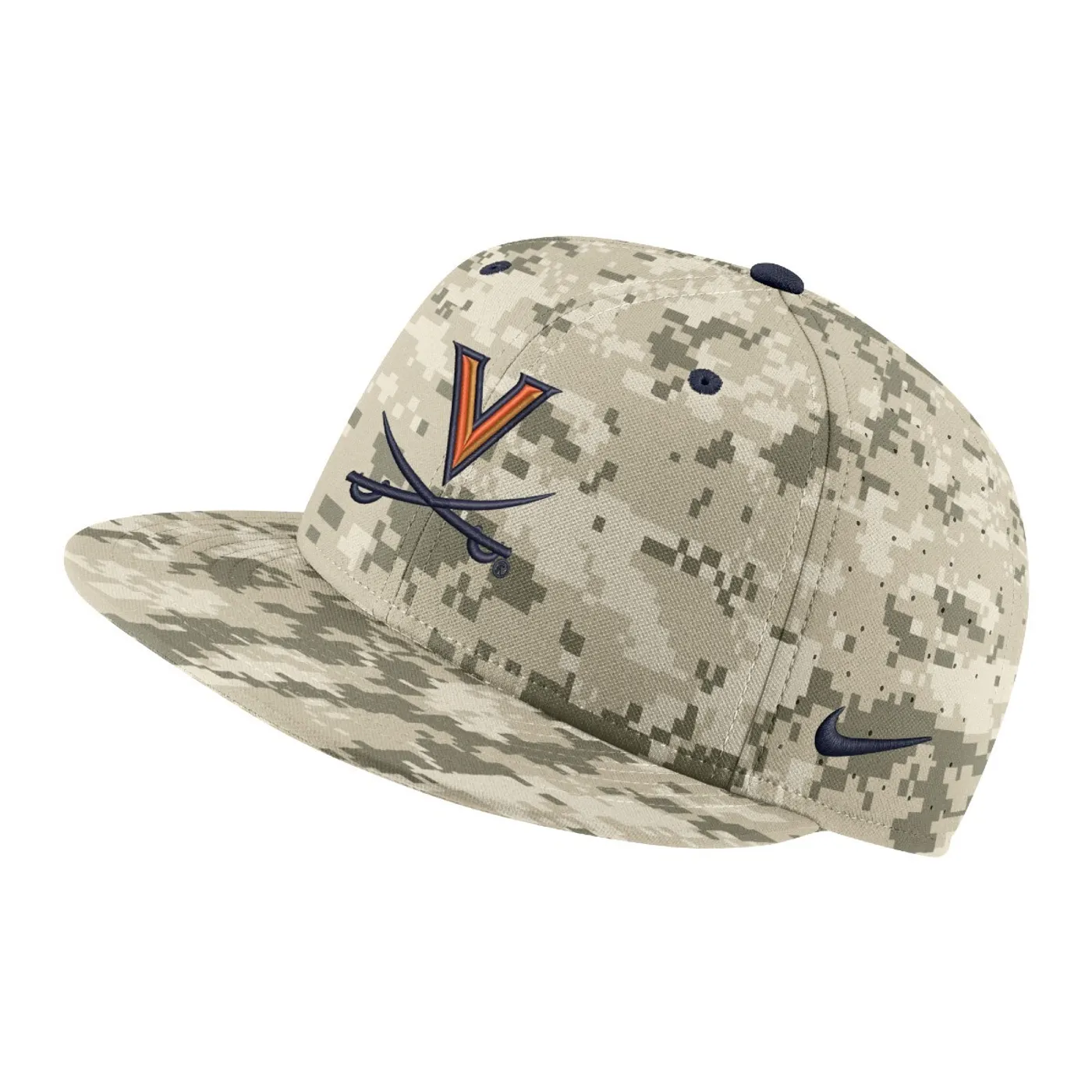UVA Athletics Cavaliers Baseball Aero Hat - Khaki Camo
