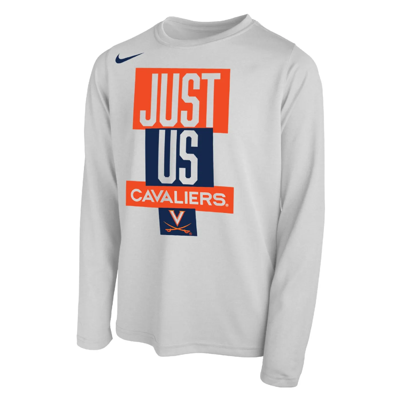 UVA Athletics Virginia "Just Us" Bench Long-Sleeve Tee (Large)