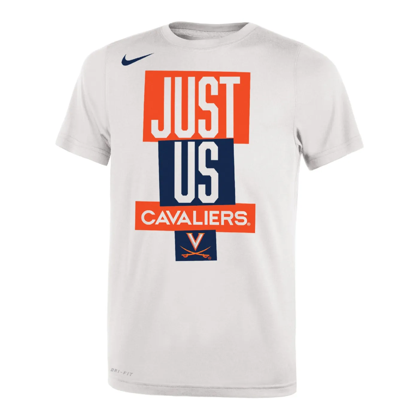 UVA Athletics Virginia Basketball 2021 Youth "Just Us" Bench Short-Sleeve Tee (X-Large)