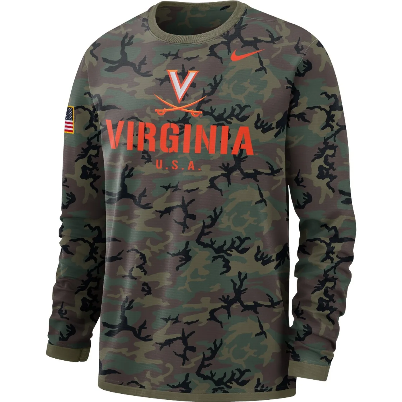 UVA Athletics University of Virginia Nike Dri-Fit Men's Long Sleeve Sweatshirt