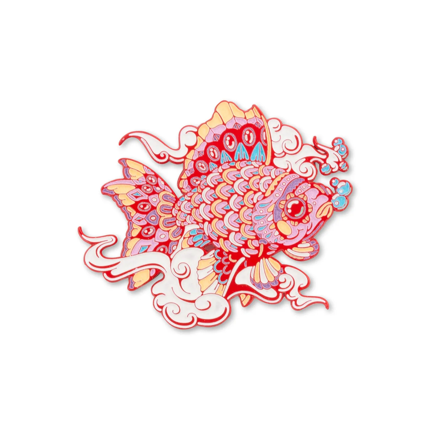 Dave Matthews Band x Bioworkz Big Eyed Fish Pin (Spray Red)