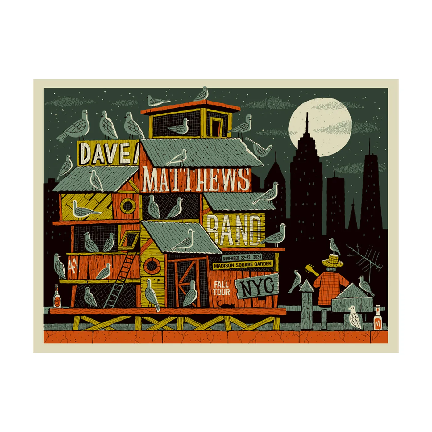 Dave Matthews Band Event Poster New York, NY 11/22-23/2024