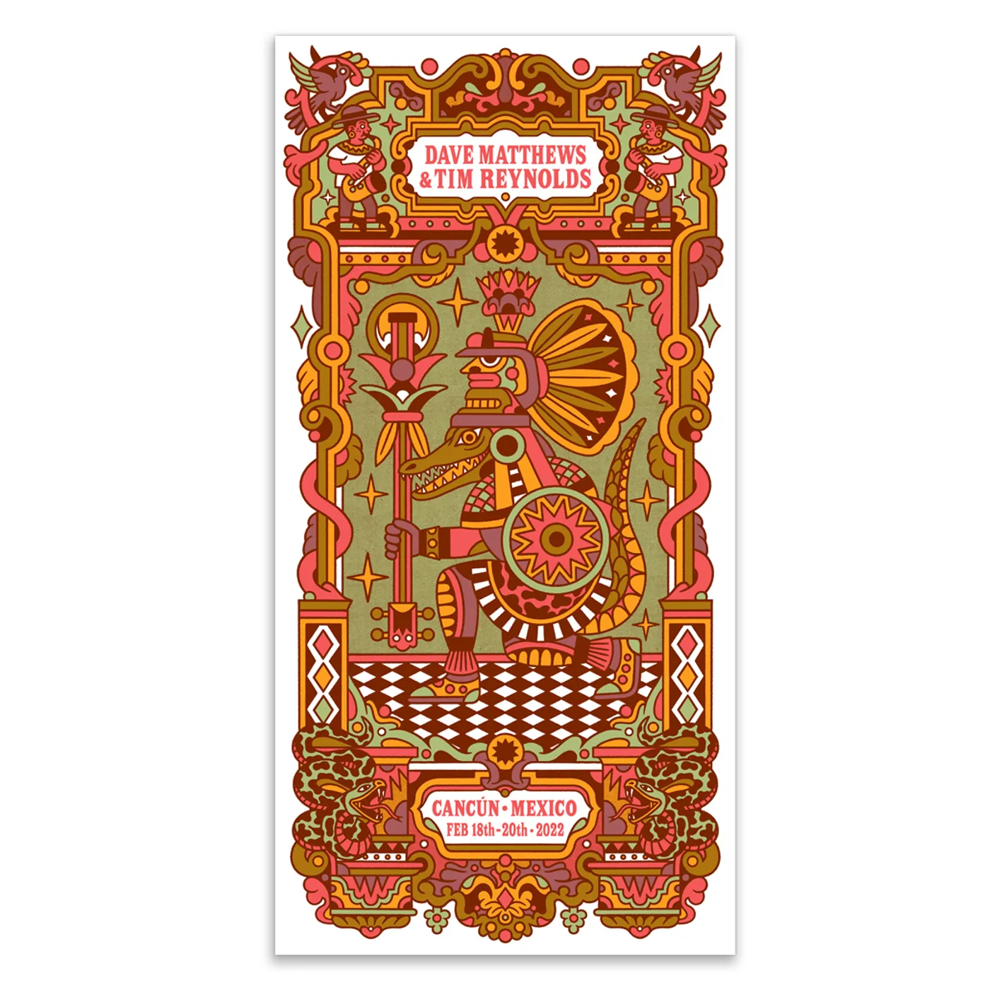 Dave Matthews Band Dave & Tim 2022 Event Poster - Triptych N3 Panel