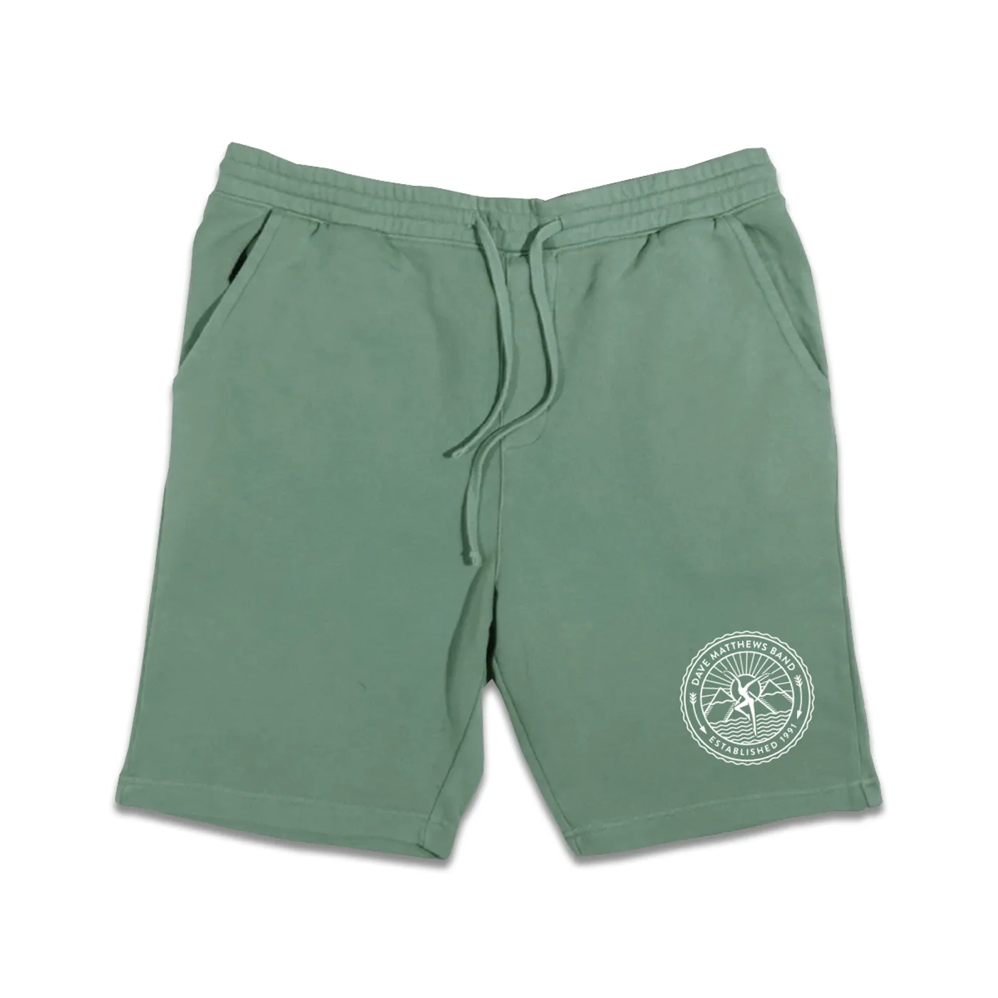 Dave Matthews Band Firedancer Pigment-Dyed Fleece Shorts  (Alpine Green)