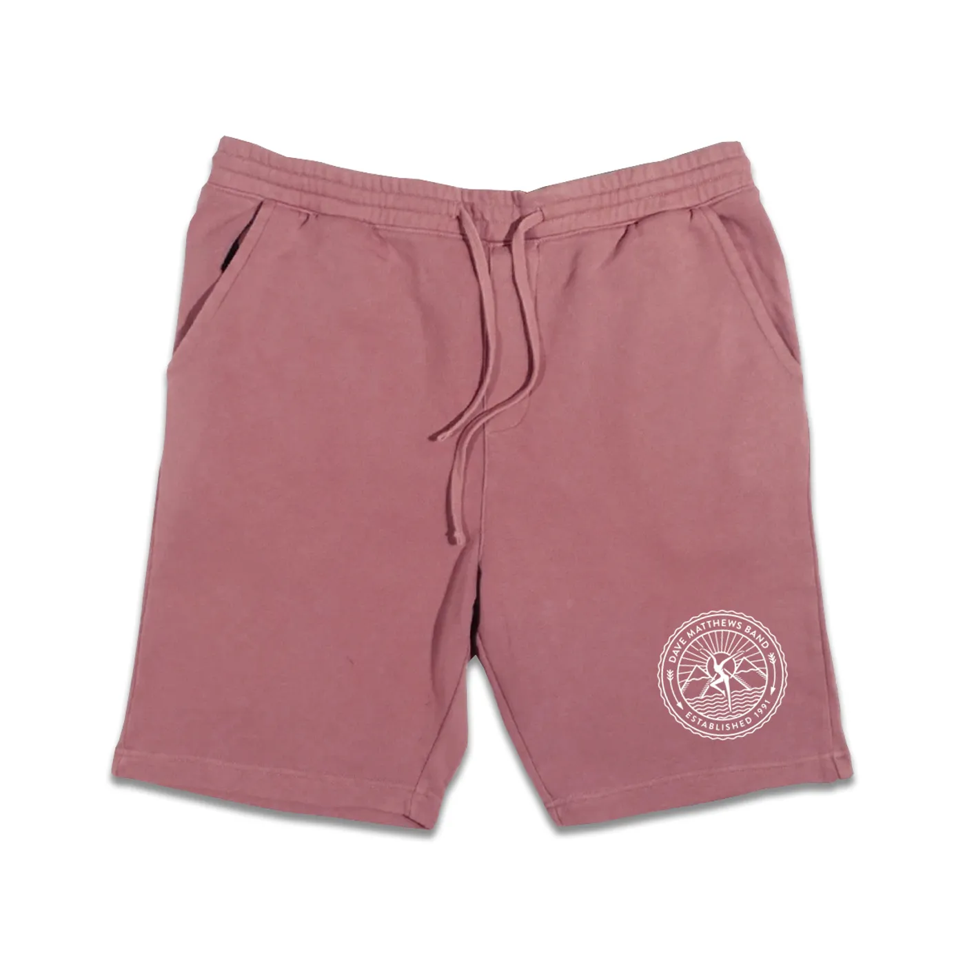 Dave Matthews Band Firedancer Pigment-Dyed Fleece Shorts  (Maroon)