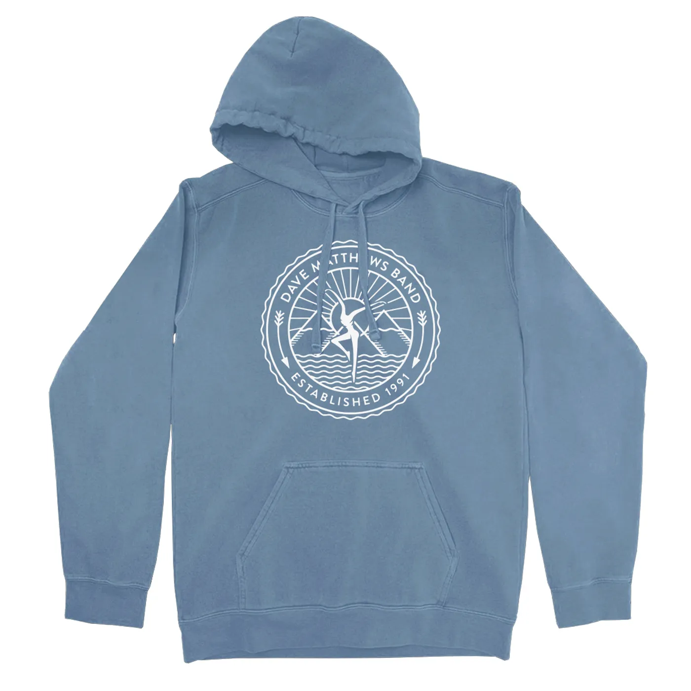 Dave Matthews Band Firedancer Pigment-Dyed Pullover Hoody  (Slate Blue)