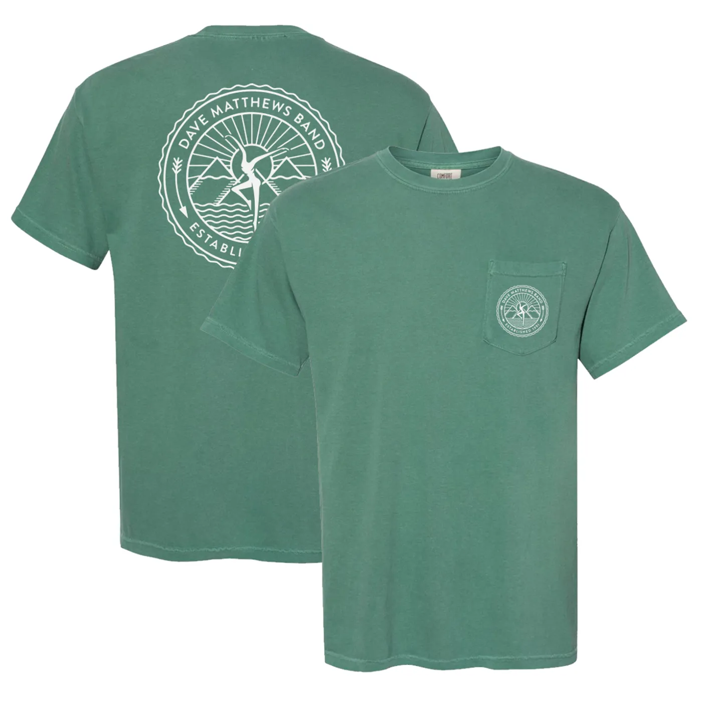 Dave Matthews Band Pigment Dye Firedancer Pocket Tee