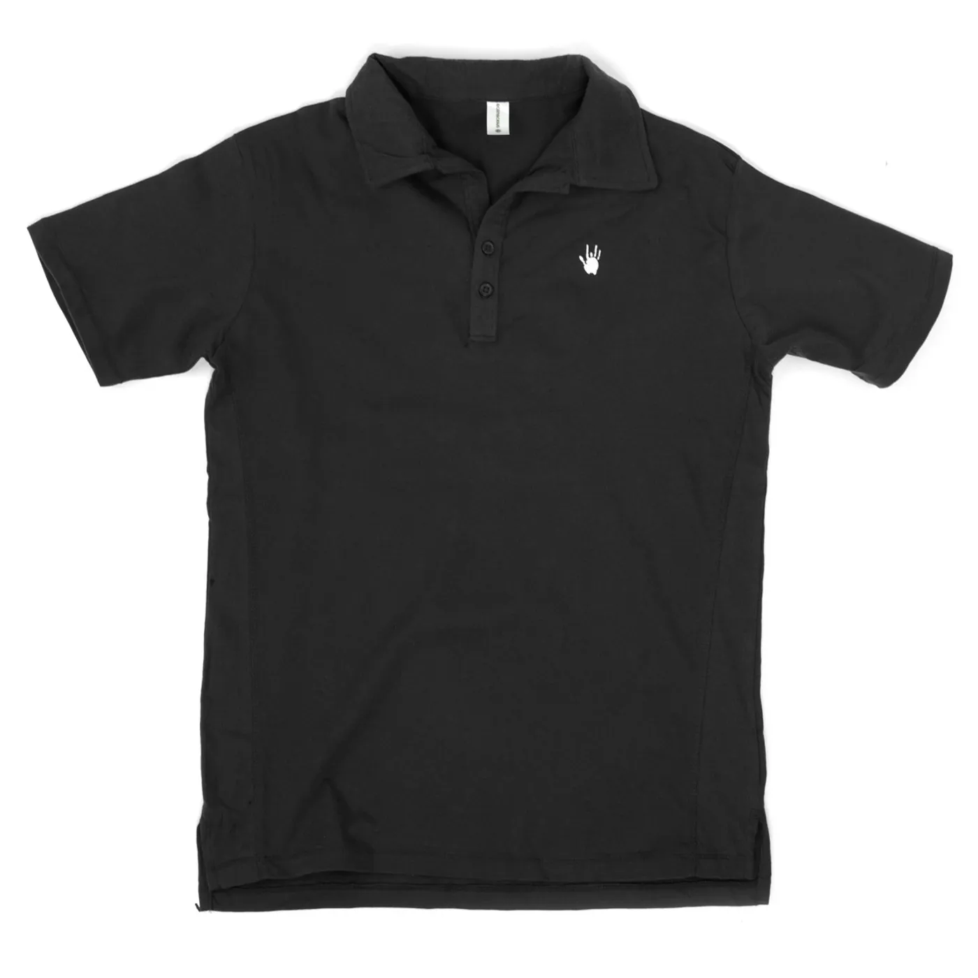 Jerry Garcia Handprint Organic Polo Shirt in Black