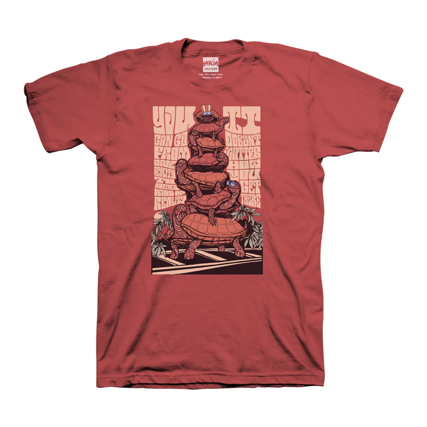 Jerry Garcia Garcia Hand Picked Turtles T-shirt