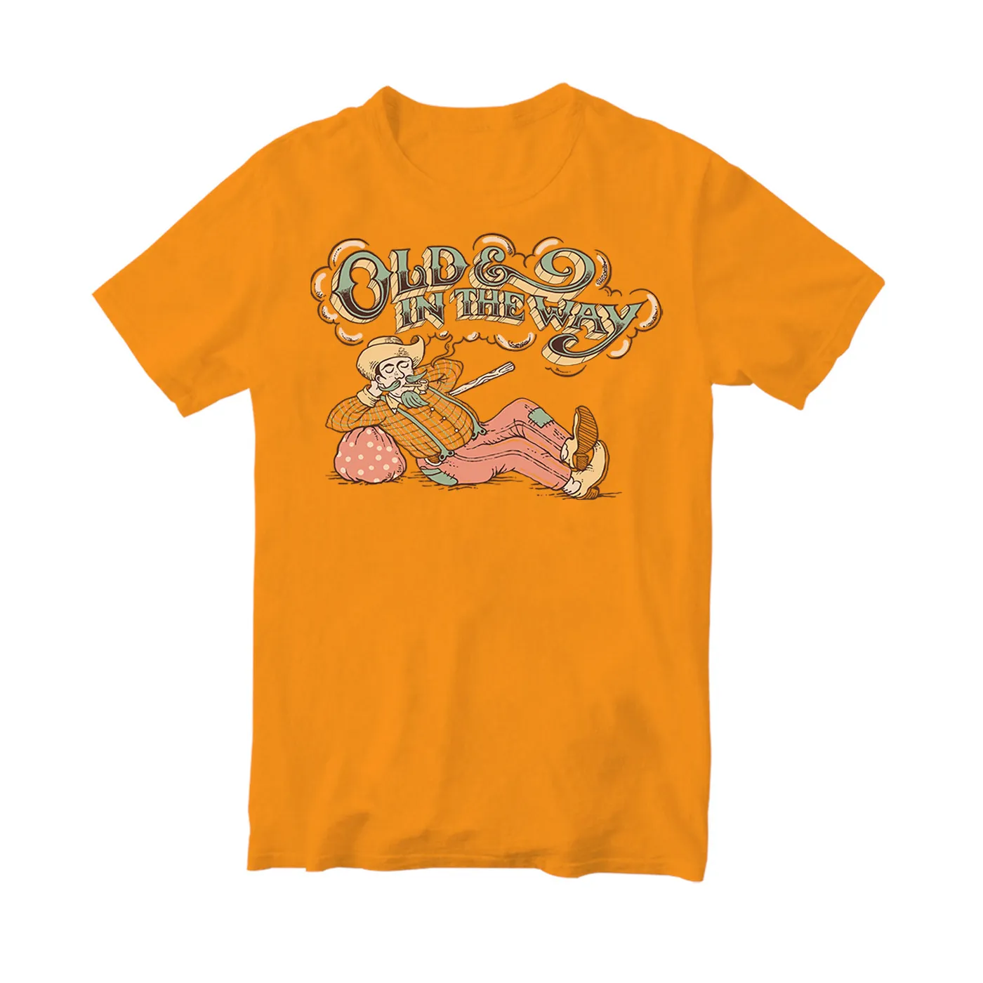 Jerry Garcia Old & In the Way Hobo T-Shirt  -- Orange