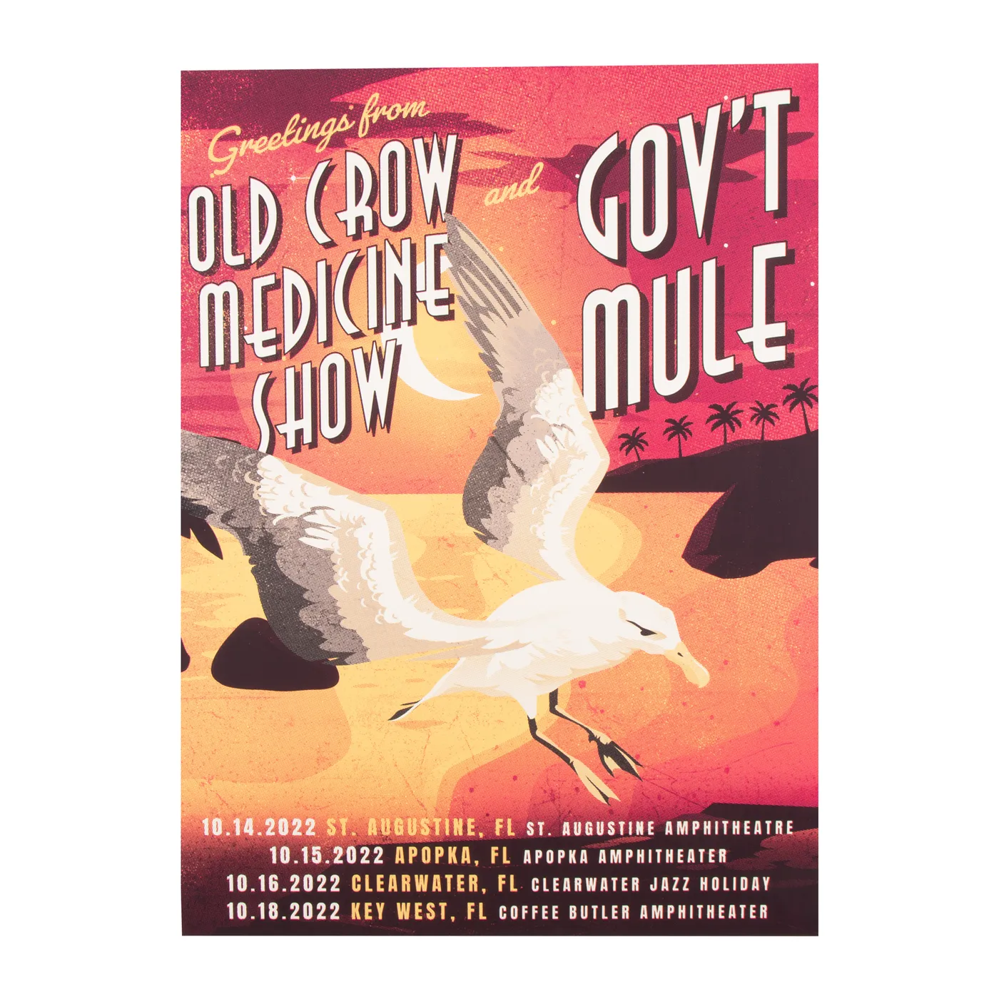 Gov't Mule & Old Crow Medicine Show - 2022 Florida Tour Poster