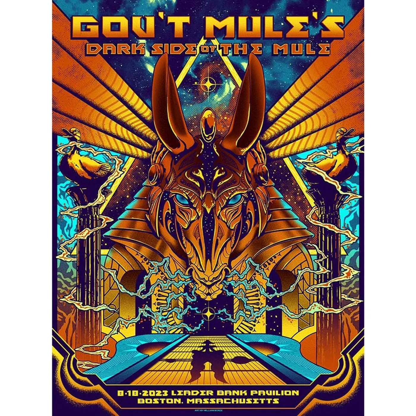 Gov't Mule Boston, MA 2023 Poster by William Borde