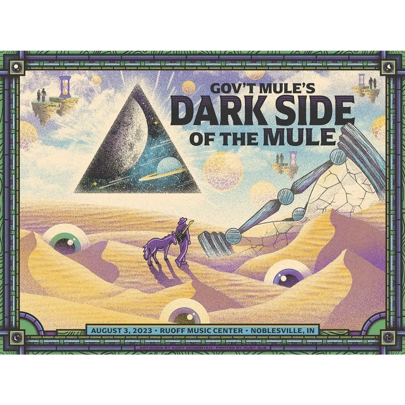 Gov't Mule Noblesville, IN 2023 Poster by Kory McGeehan