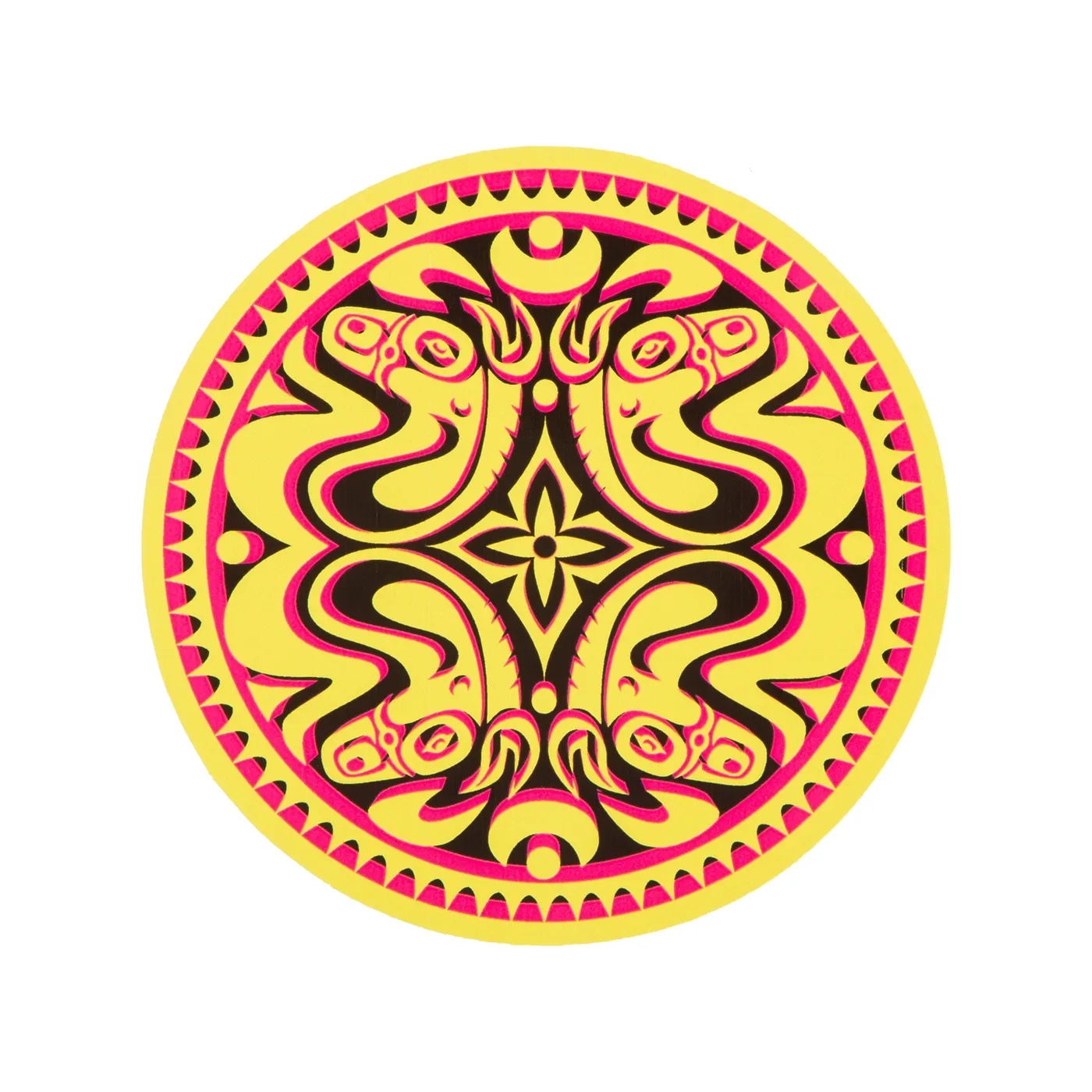 Gov't Mule Yellow, Pink, & Black Quattro Dose Sticker