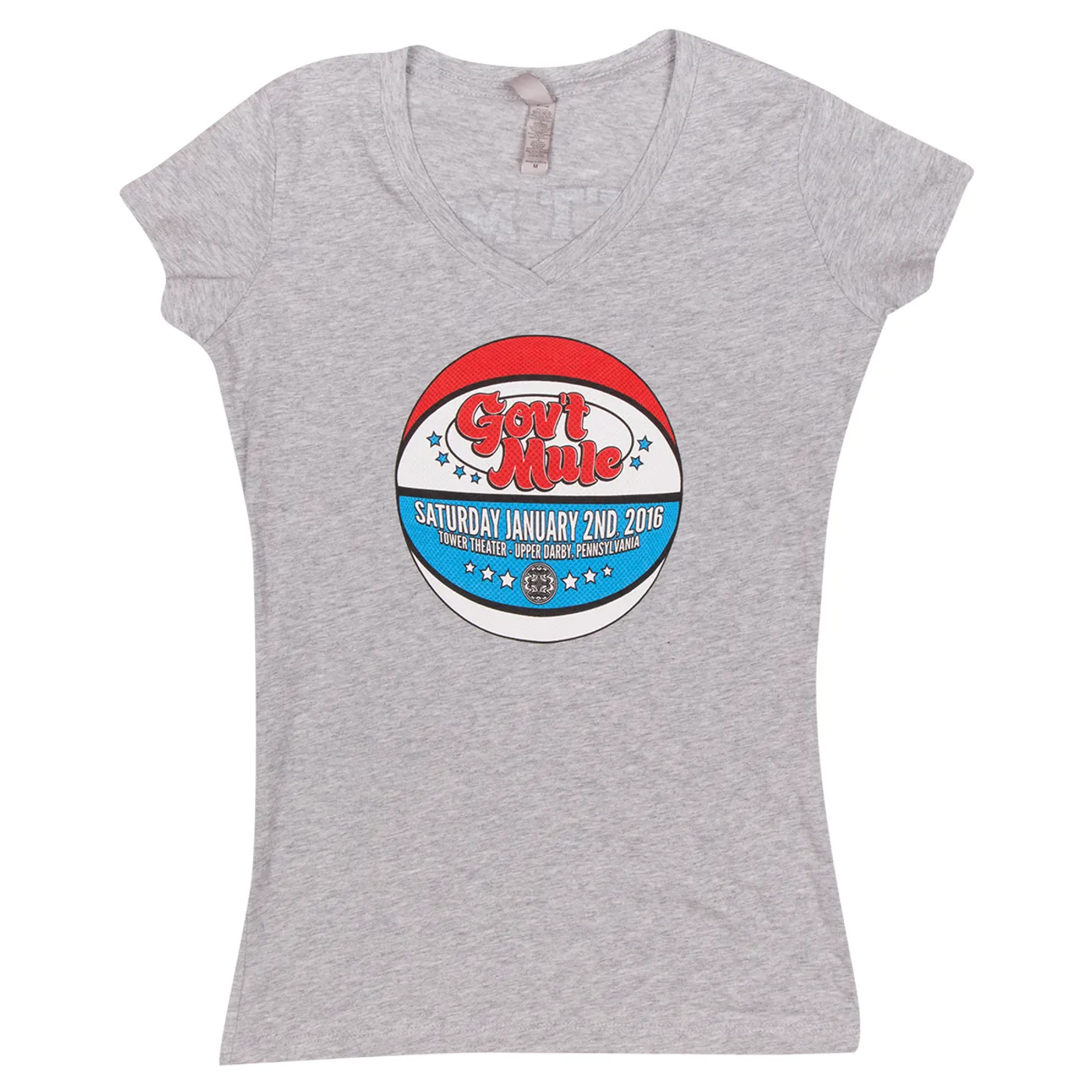 Gov't Mule Women’s Philly 2016 Basketball Logo Shirt