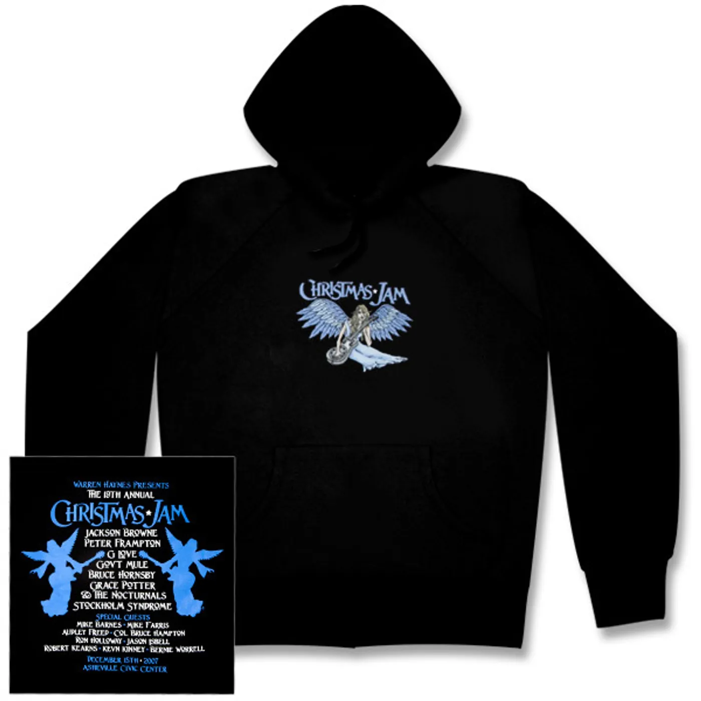Gov't Mule Warren Haynes 2007 Christmas Jam Pullover Hoodie