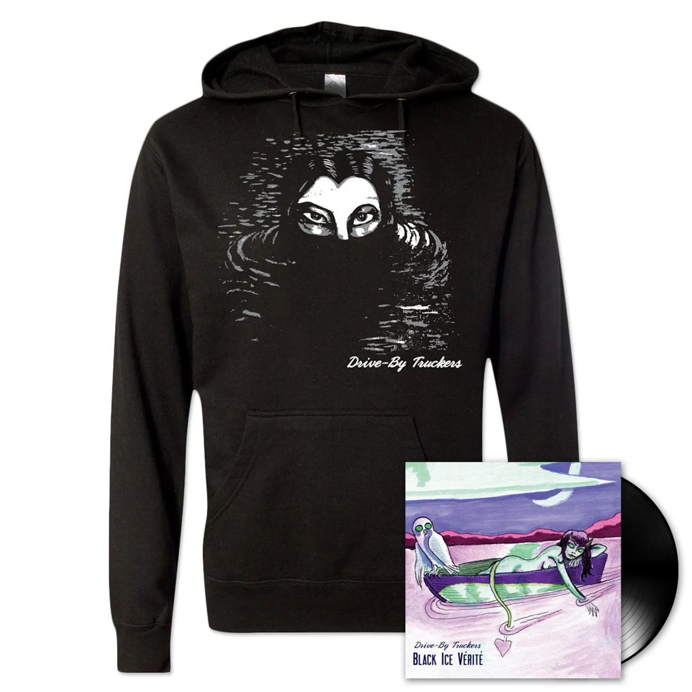 Drive-By Truckers DBT Black Ice Vérité LP & DVD + Hoodie Bundle