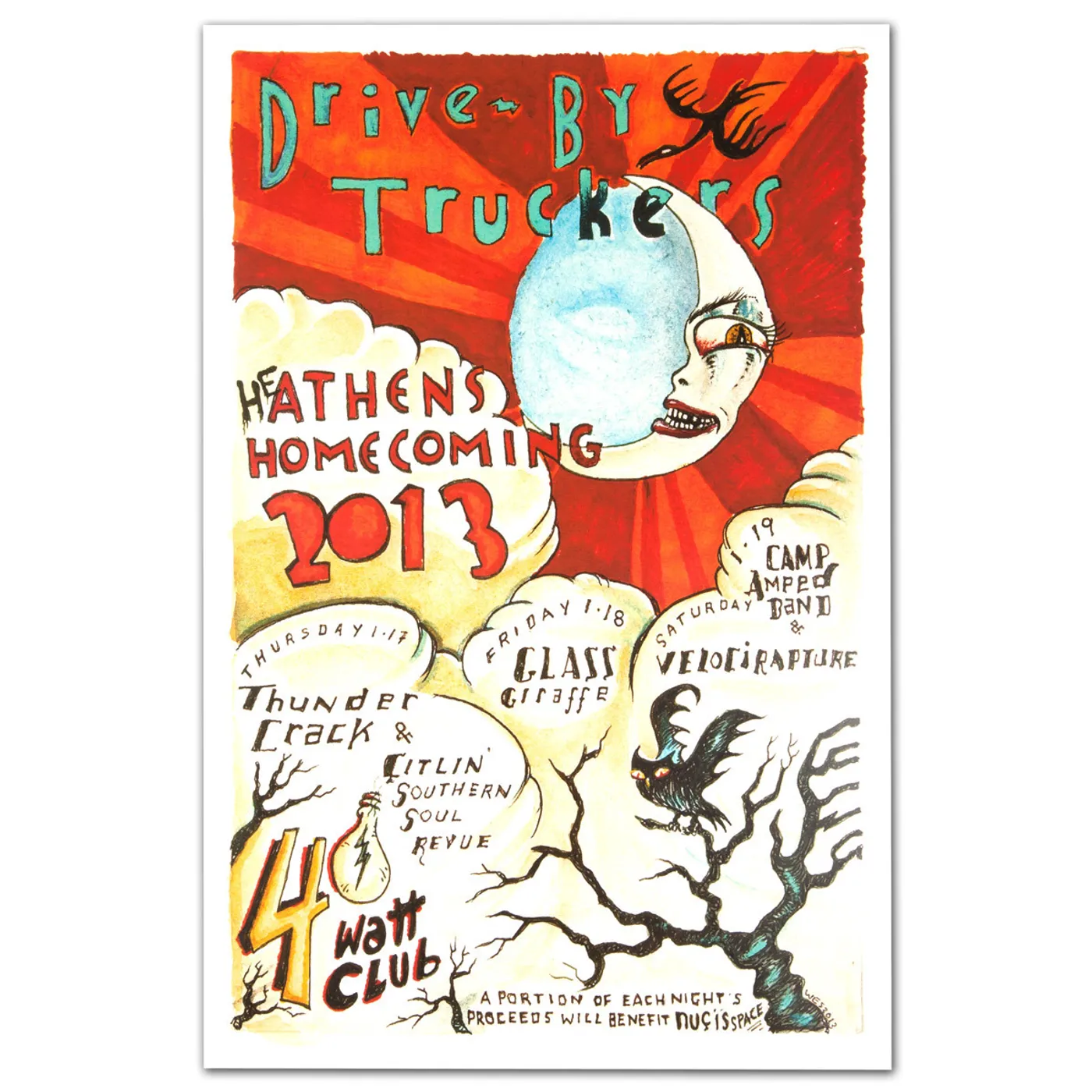 Drive-By Truckers January 2013 Athens Homecoming Poster