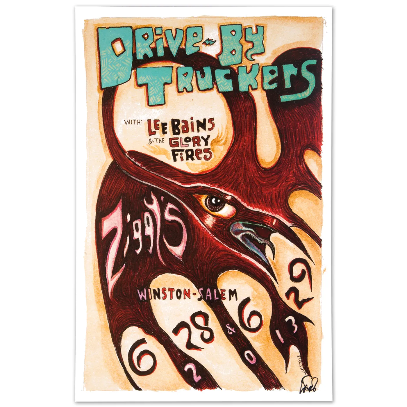 Drive-By Truckers - June 28-29, 2013 Winston-Salem, NC Poster