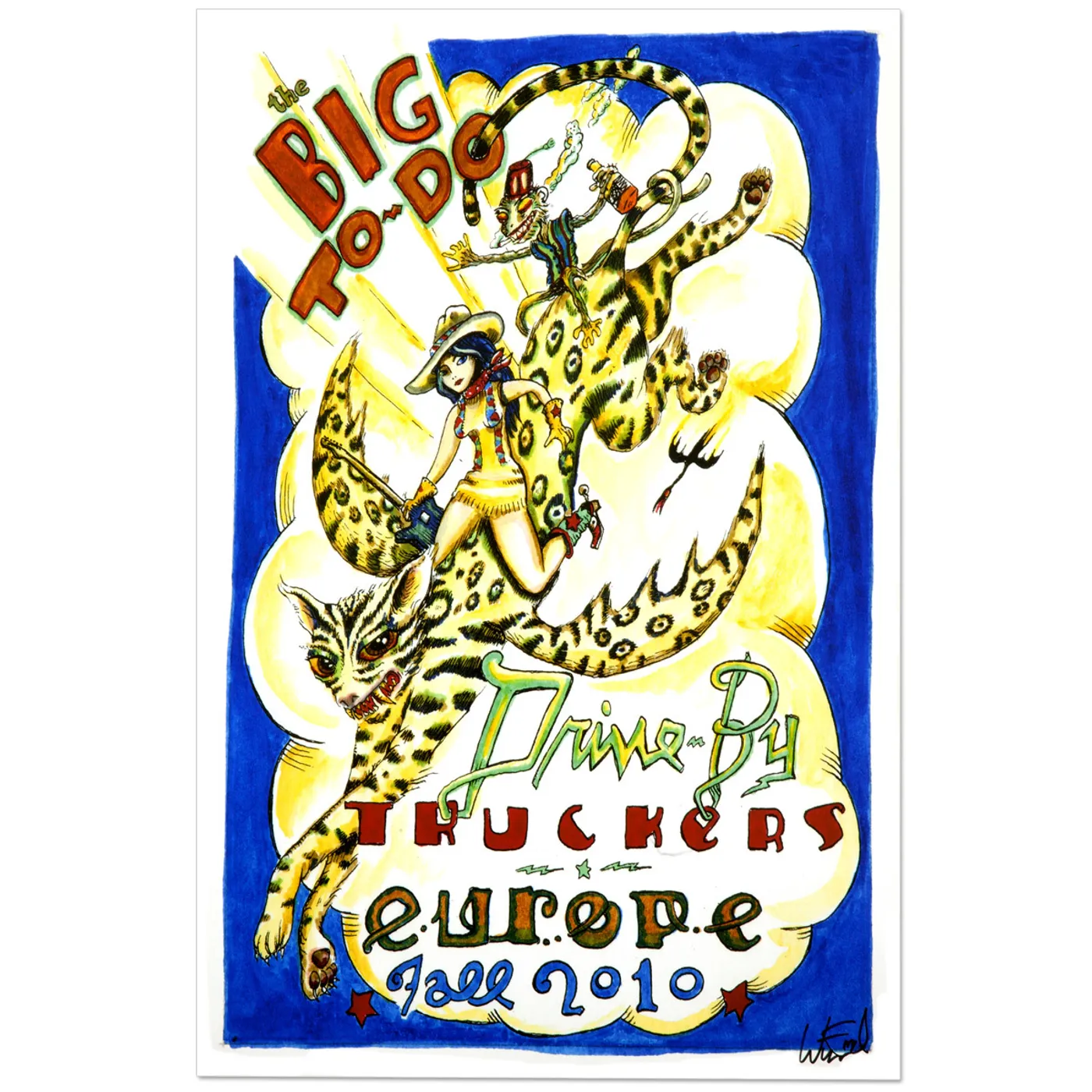 Drive-By Truckers Europe Fall 2010 Tour Poster
