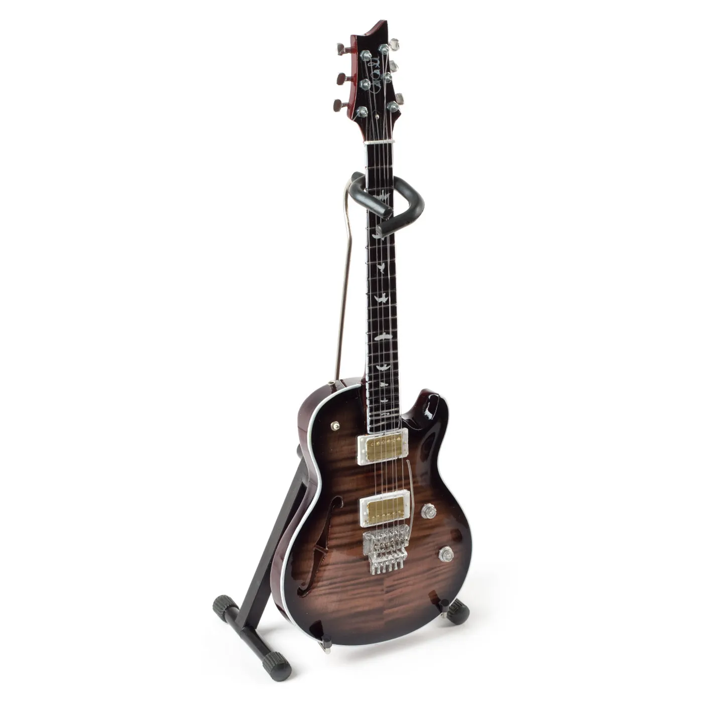 Neal Schon Paul Reed Smith Grey Black Custom 22 Semi-Hollow Mini Guitar