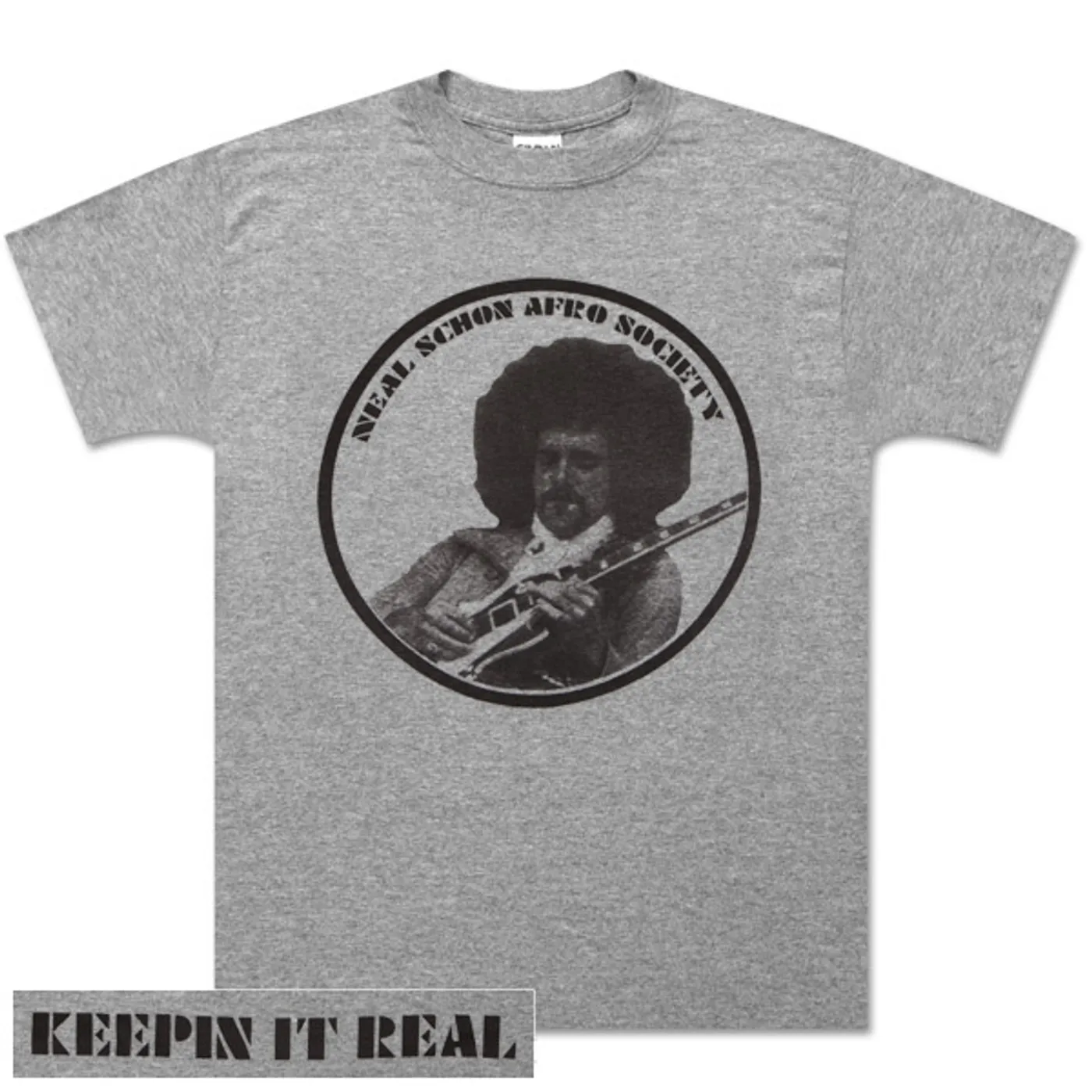 Neal Schon Afro Society Grey T-Shirt