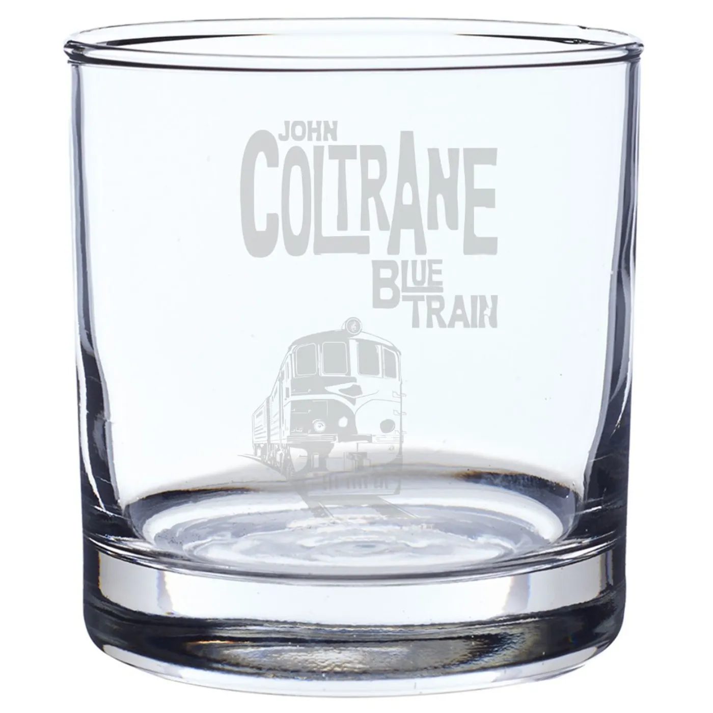 John Coltrane Blue Train Laser Engraved Rocks Glass