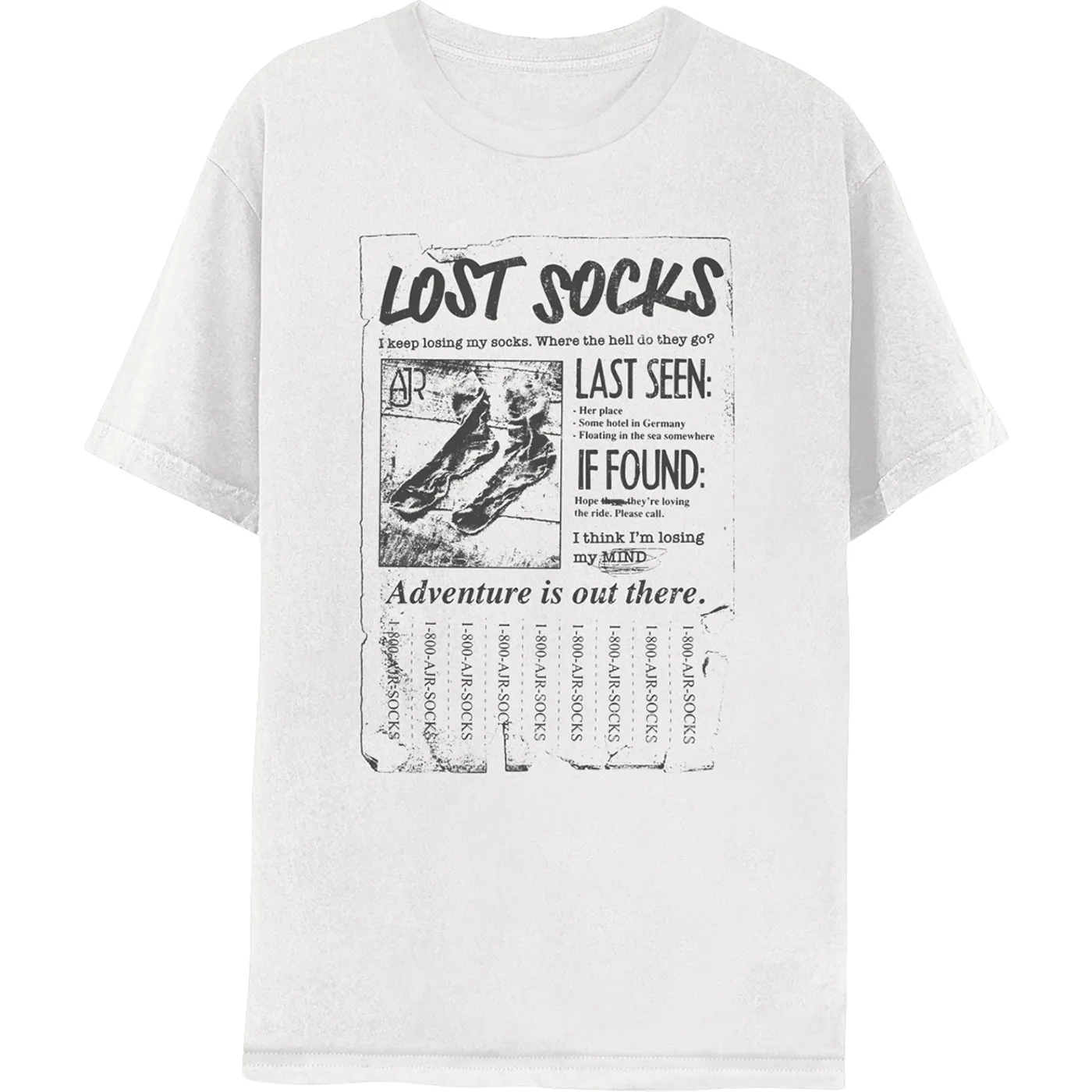 AJR Lost Socks Poster Tee