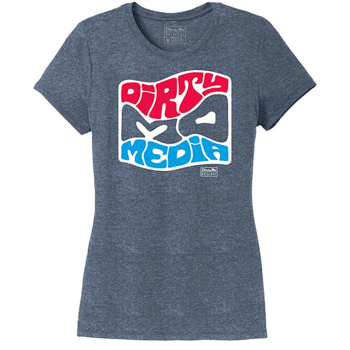 Dirty Mo Media Women's Blue Wave T-shirt