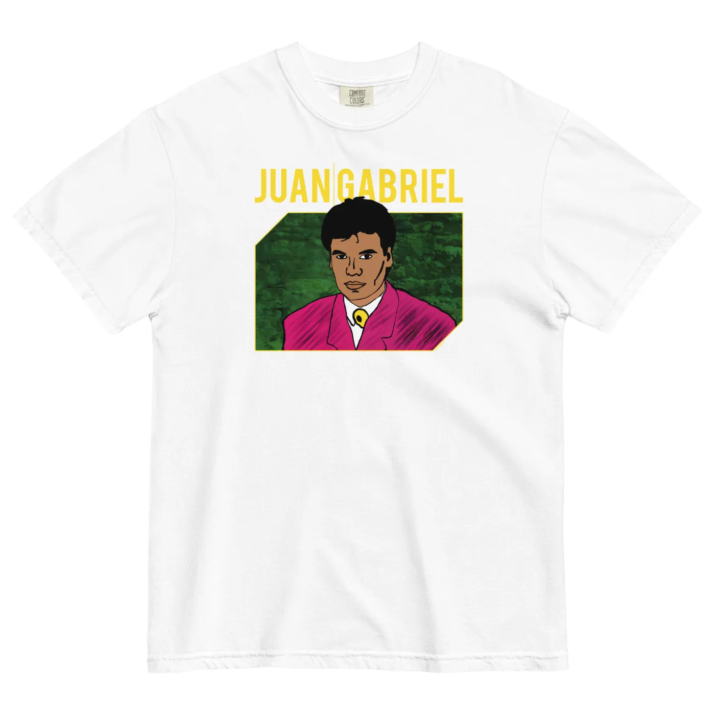 Juan Gabriel Pink Jacket Portrait T-Shirt