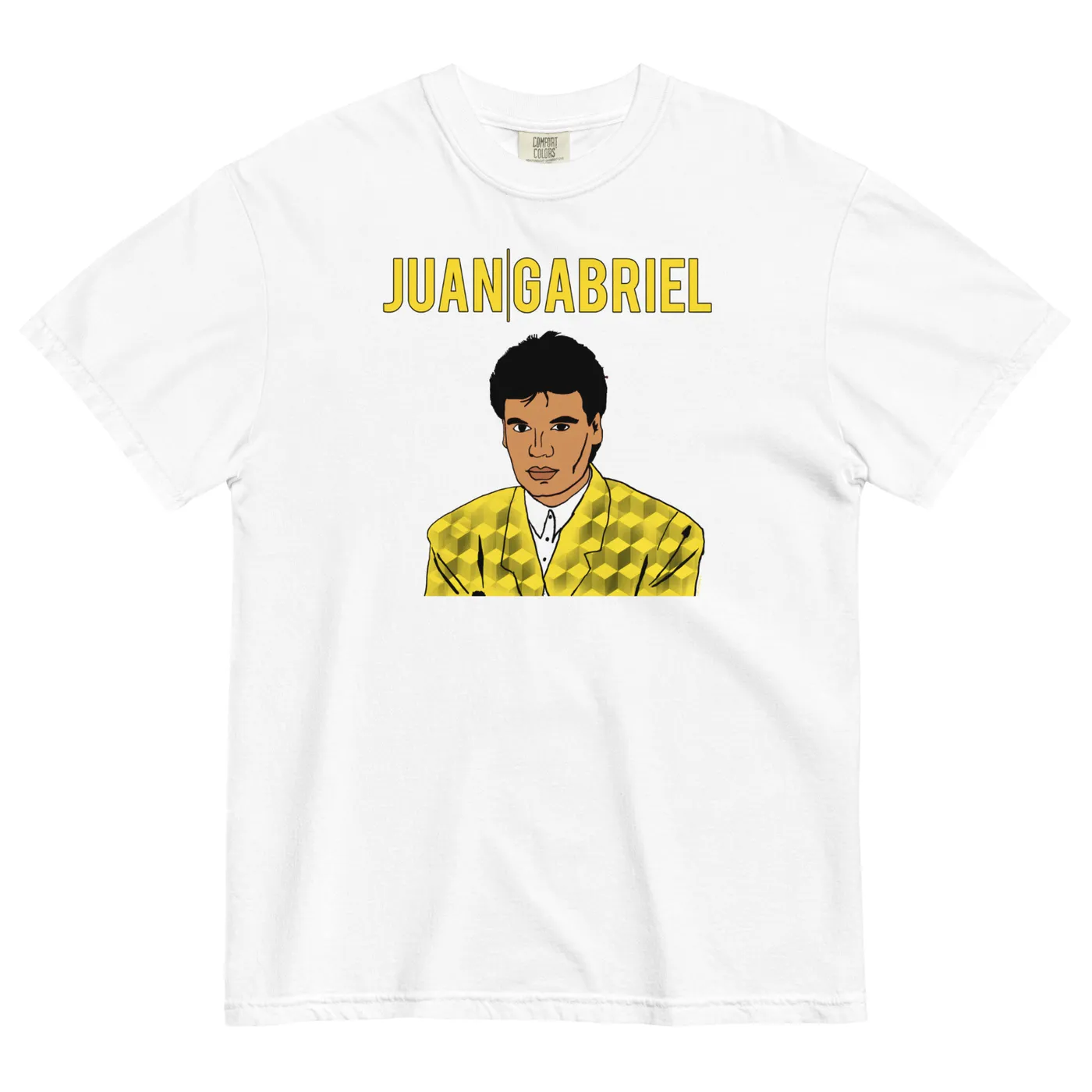 Juan Gabriel Yellow Jacket Portrait T-Shirt
