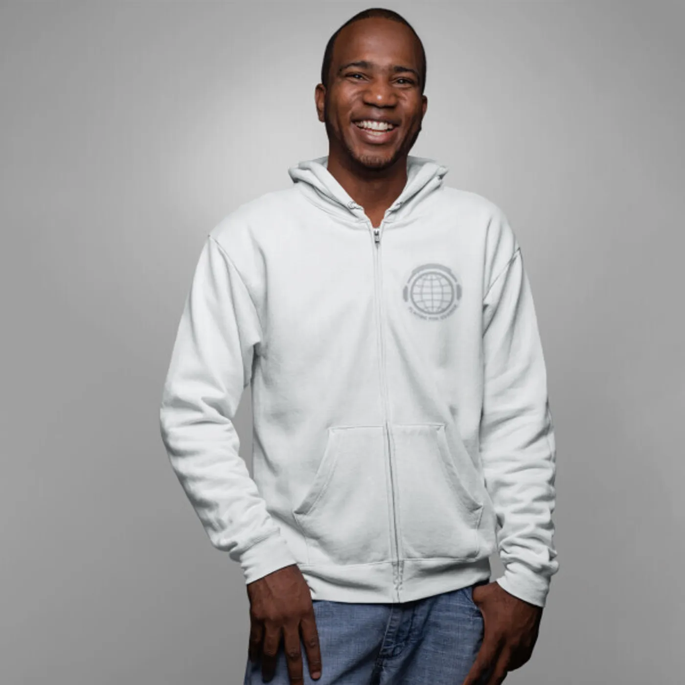 Playing For Change Peace Headphones Photo Zip Hoodie