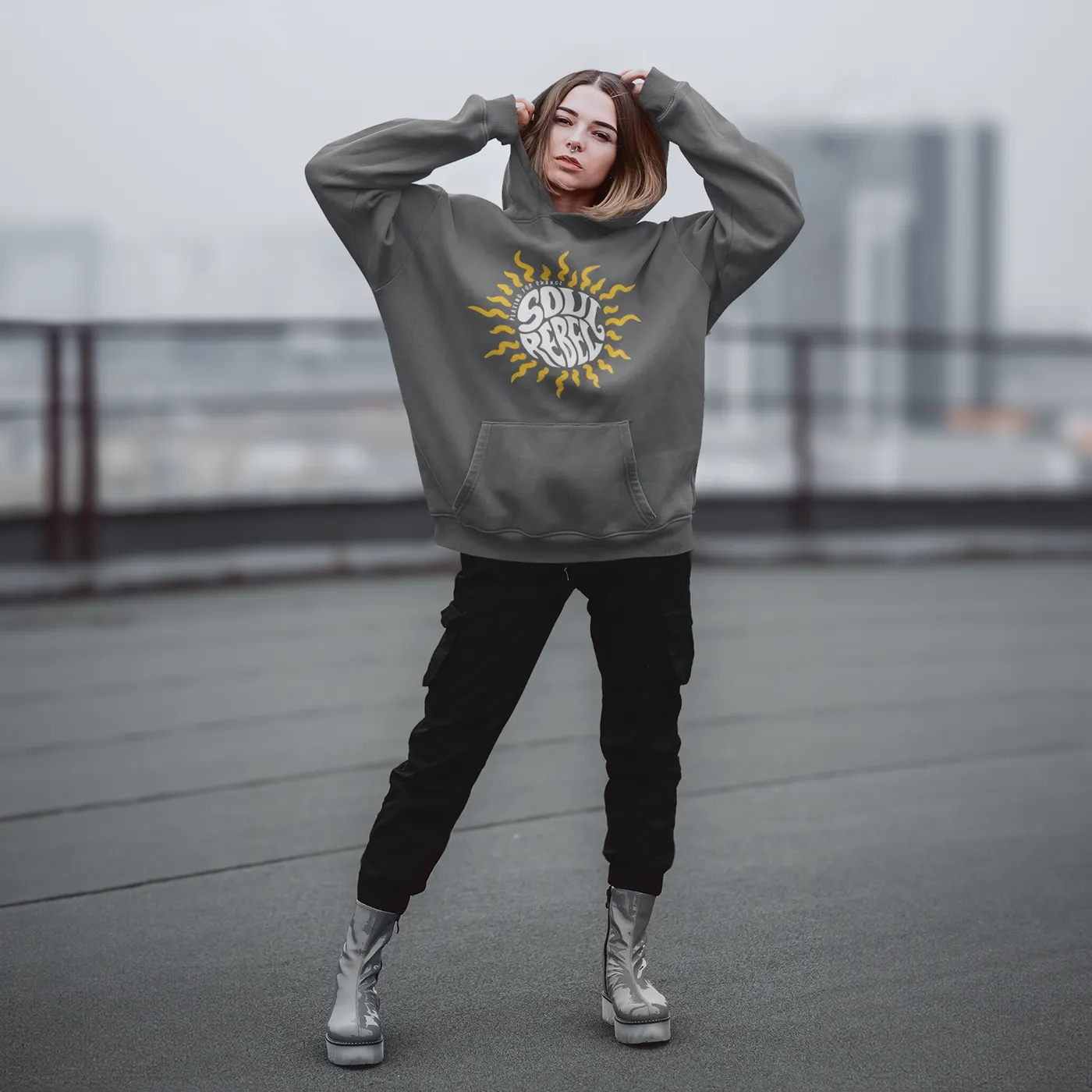 Playing For Change Soul Rebel Sun Logo Pullover Fleece