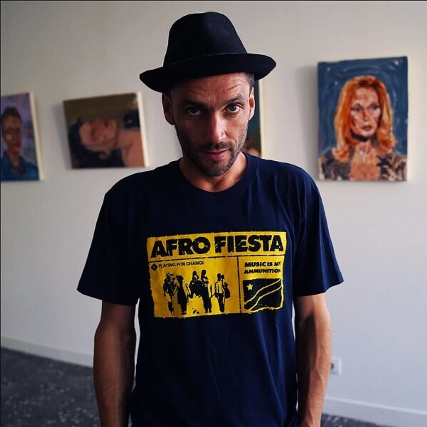 Playing For Change Afro Fiesta T-Shirt Navy