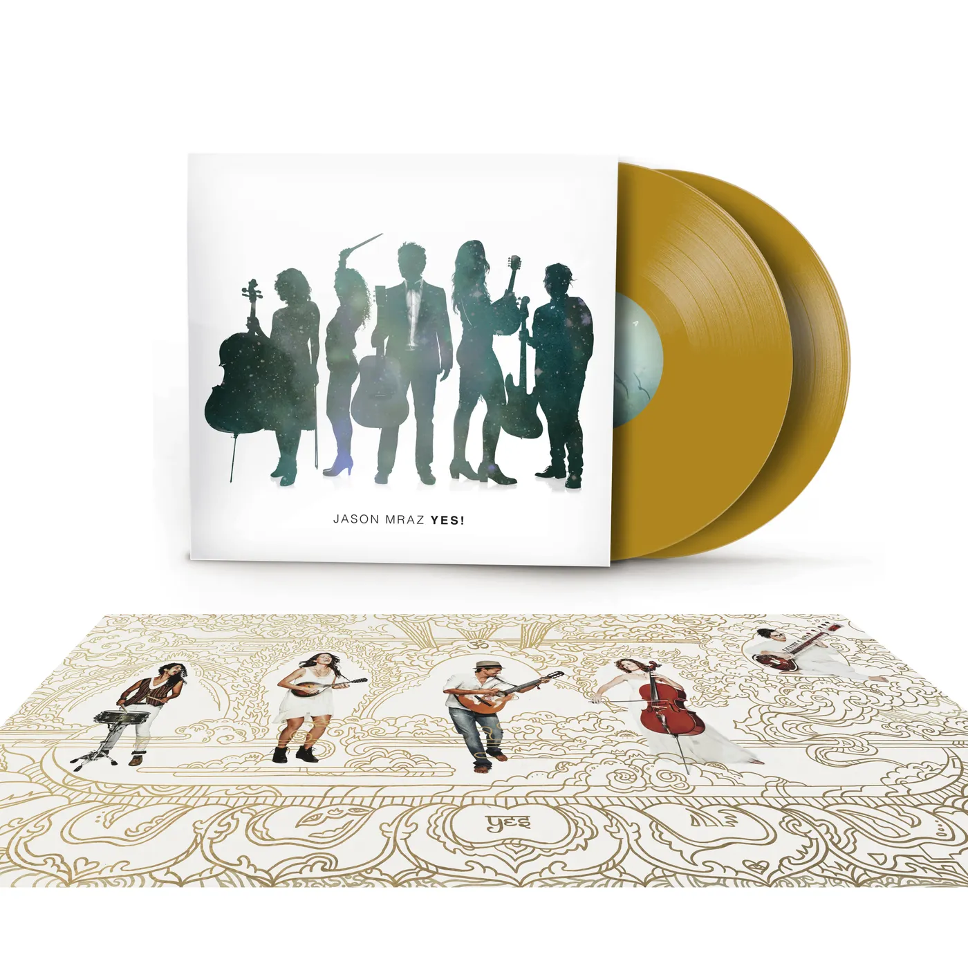 Jason Mraz YES! (Deluxe Edition) 2-LP Limited Edition Gold Vinyl [2024]