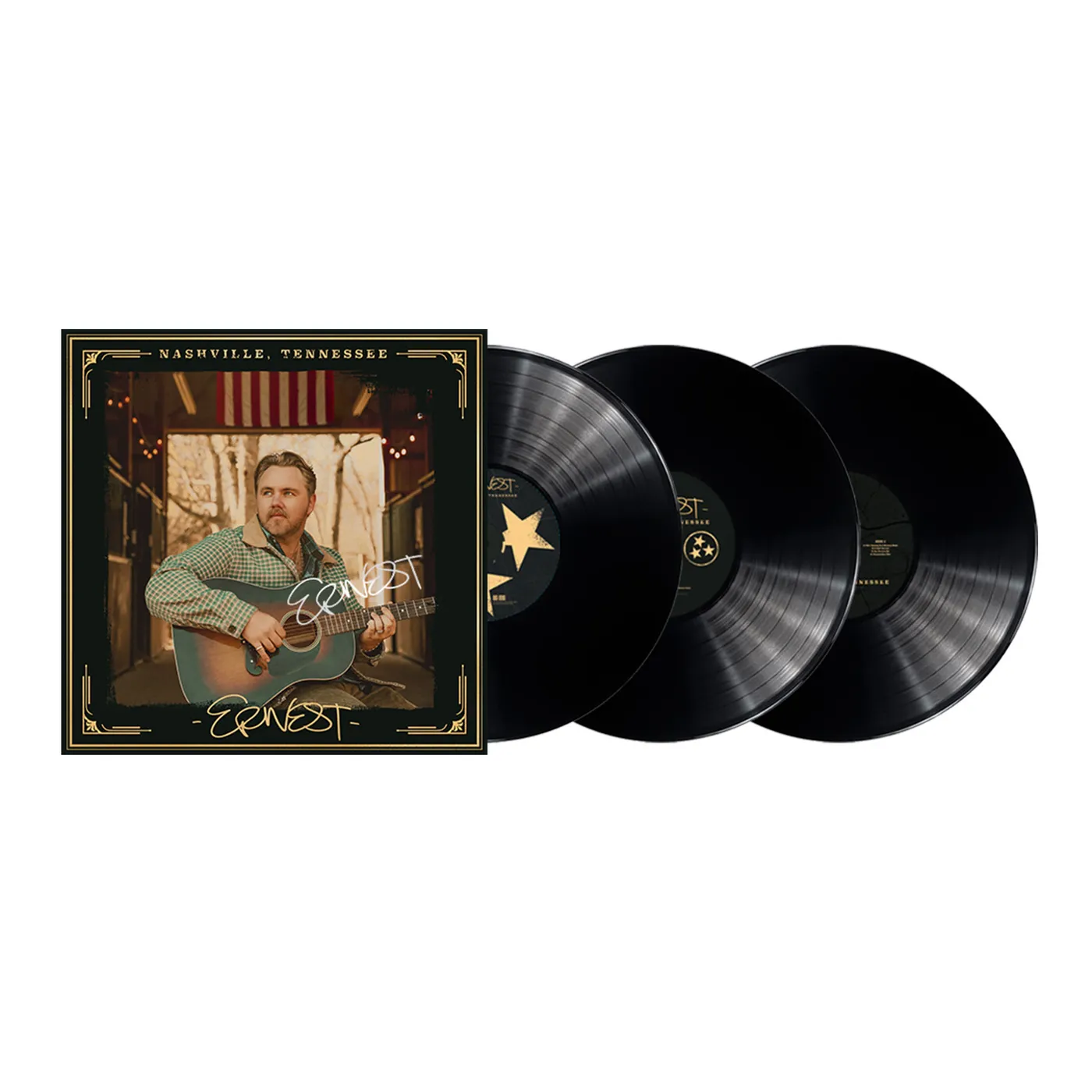 ERNEST NASHVILE, TENNESSEE Vinyl Black Signed