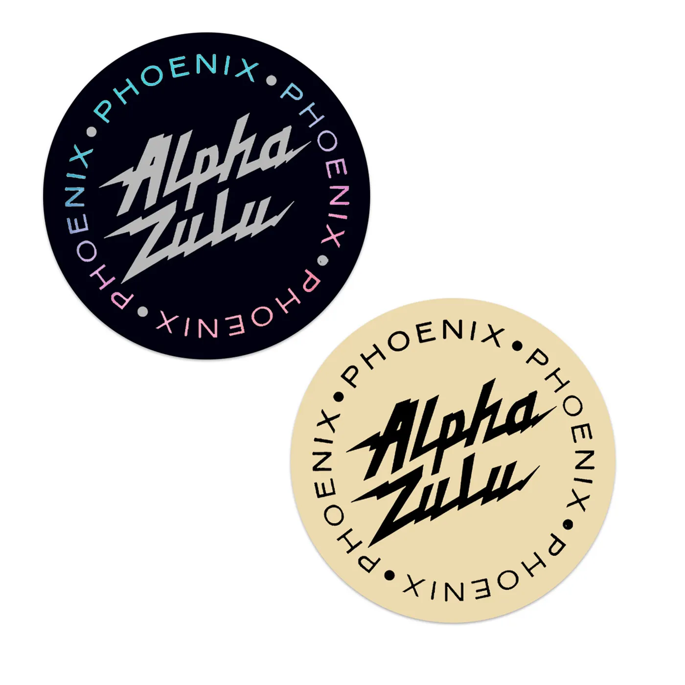 Phoenix Alpha Zulu Black & Cream Sticker Bundle