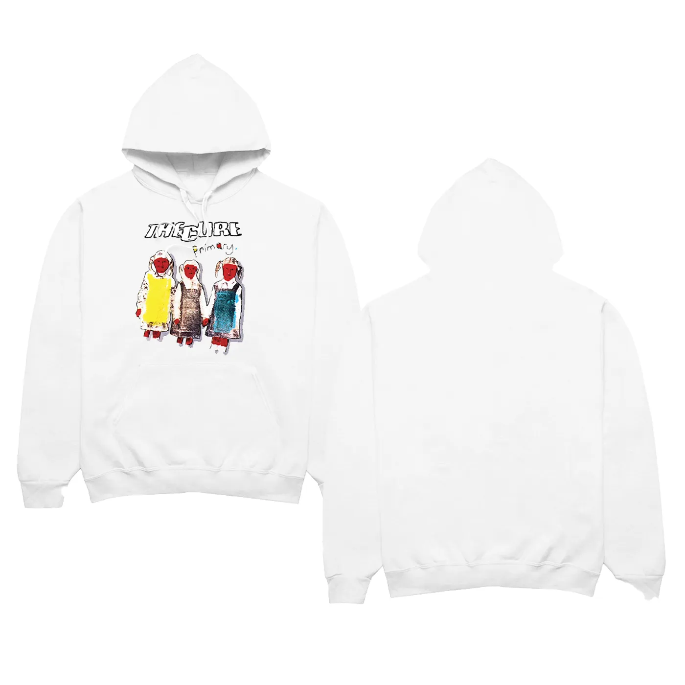 The Cure Primary White Hoodie