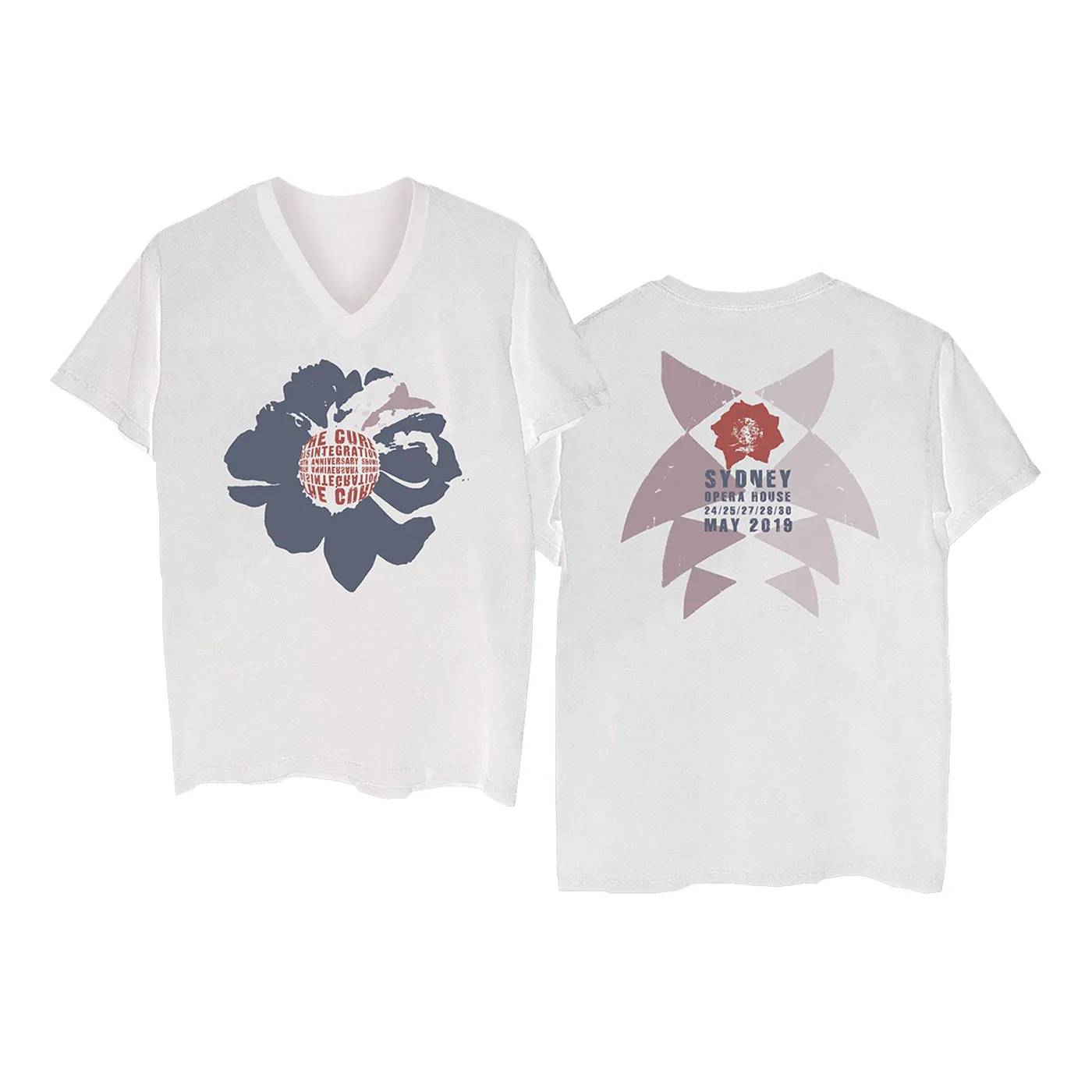 The Cure Sydney Opera House White V-Neck T-shirt
