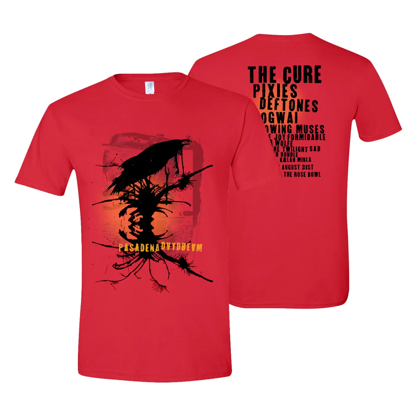 The Cure Pasadena Daydream Red T-Shirt