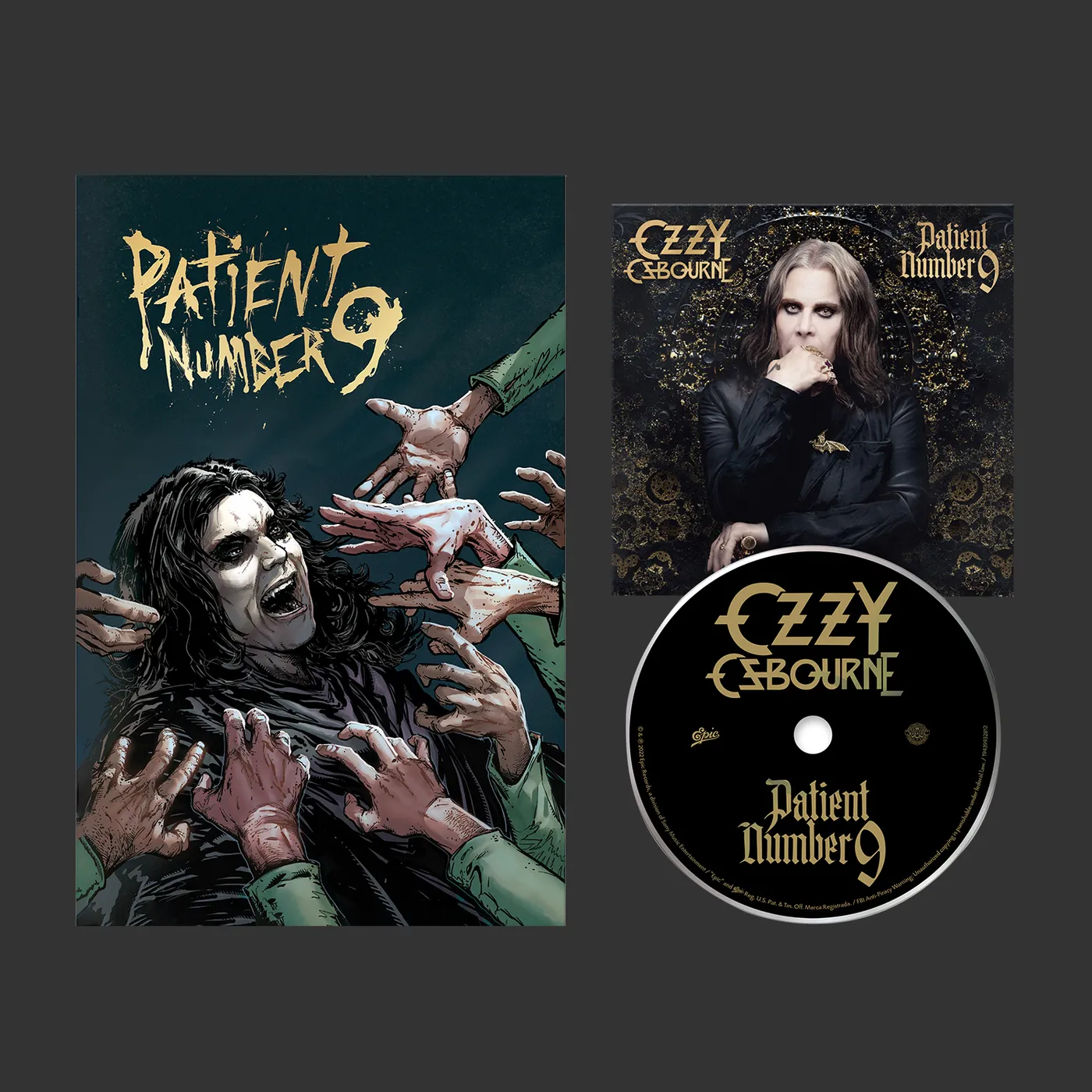 Ozzy Osbourne - Patient Number 9 Ltd. Edition Patient Number 9 Comic Book w/CD in Mini-Jacket