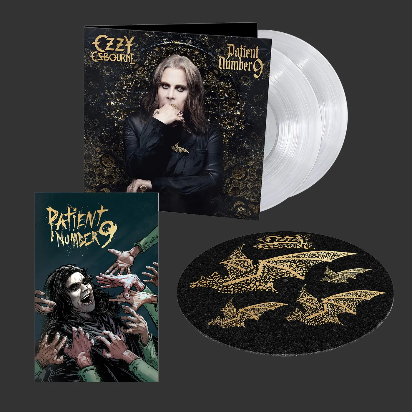 Ozzy Osbourne - Patient Number 9 Ltd. Edition Exclusive Crystal Clear 2-LP Vinyl w/Todd McFarlane Comic Book