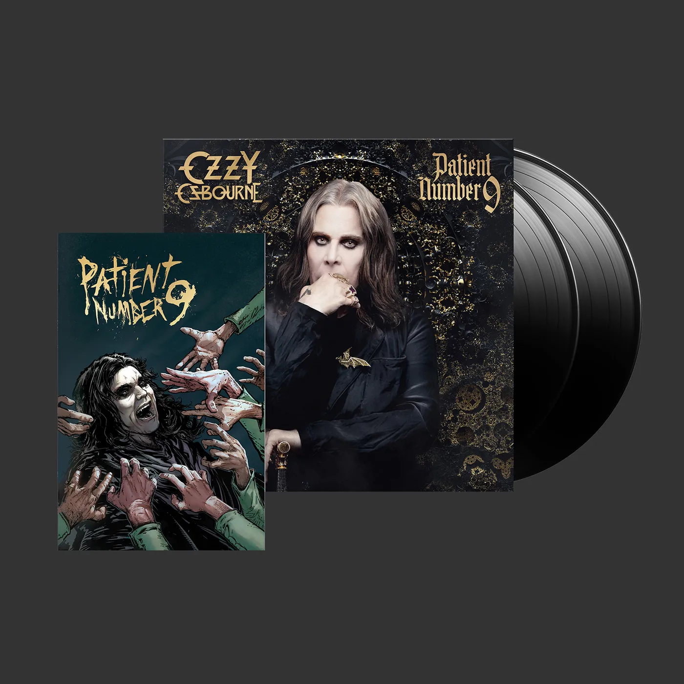 Ozzy Osbourne - Patient Number 9 Ltd. Edition Standard Black 2LP Vinyl w/Todd McFarlane Comic Book