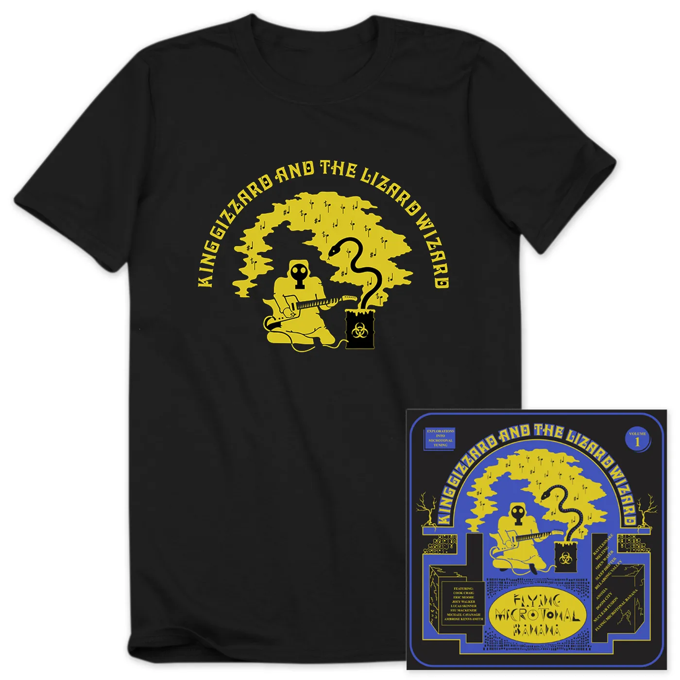 King Gizzard & The Lizard Wizard "Flying Microtonal Banana" Album + T-shirt Bundle