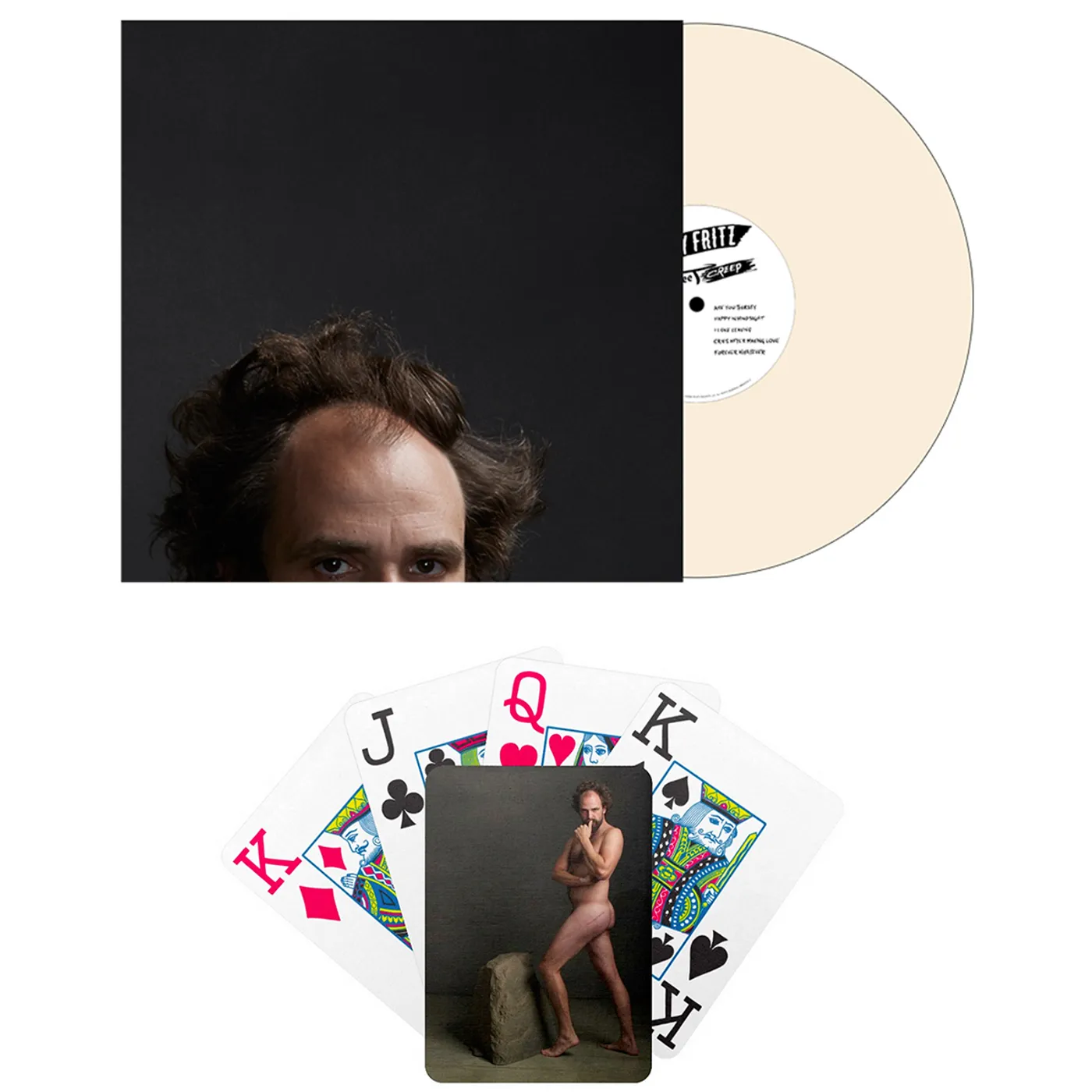 Jonny Fritz - Flesh-tone vinyl + nudie playing cards