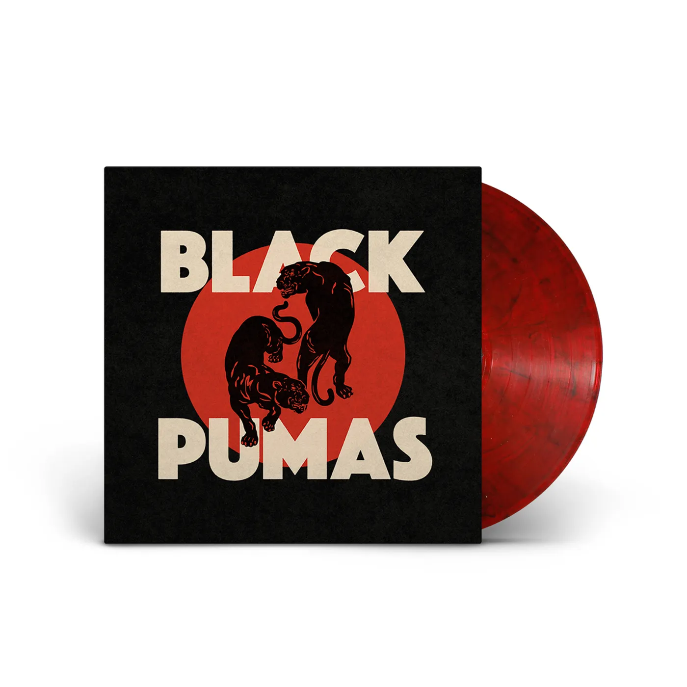Black Pumas Black and Red Marbled Vinyl